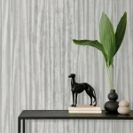 کاغذ دیواری طرح راه راه نقره‌ای