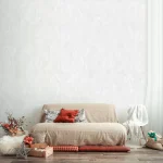 کاغذ دیواری طرح رگه‌دار سفید